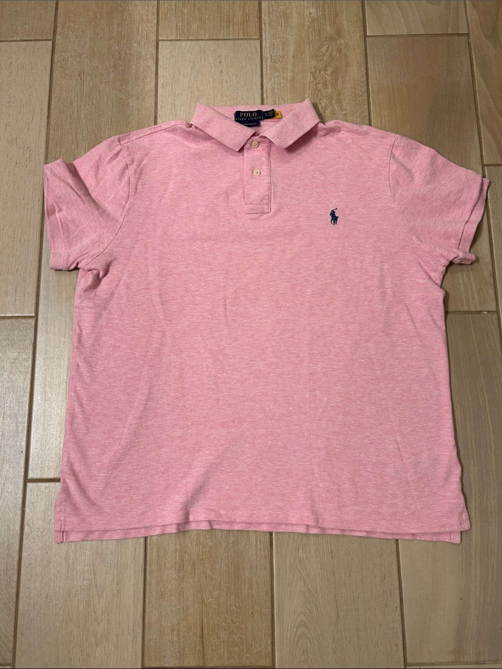 Men’s pink Polo Ralph Lauren shirt size XL